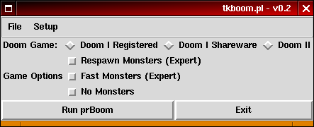 Linux tkBoom v0.2        screenshot