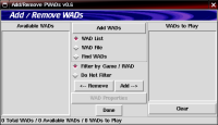 Add/Remove WADs Startup